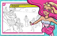 Imprimible: ¡Súper Princesa!, página para colorear 1